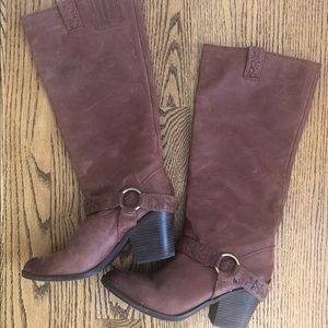 Lucky Brand Leather riding boots. Size 11